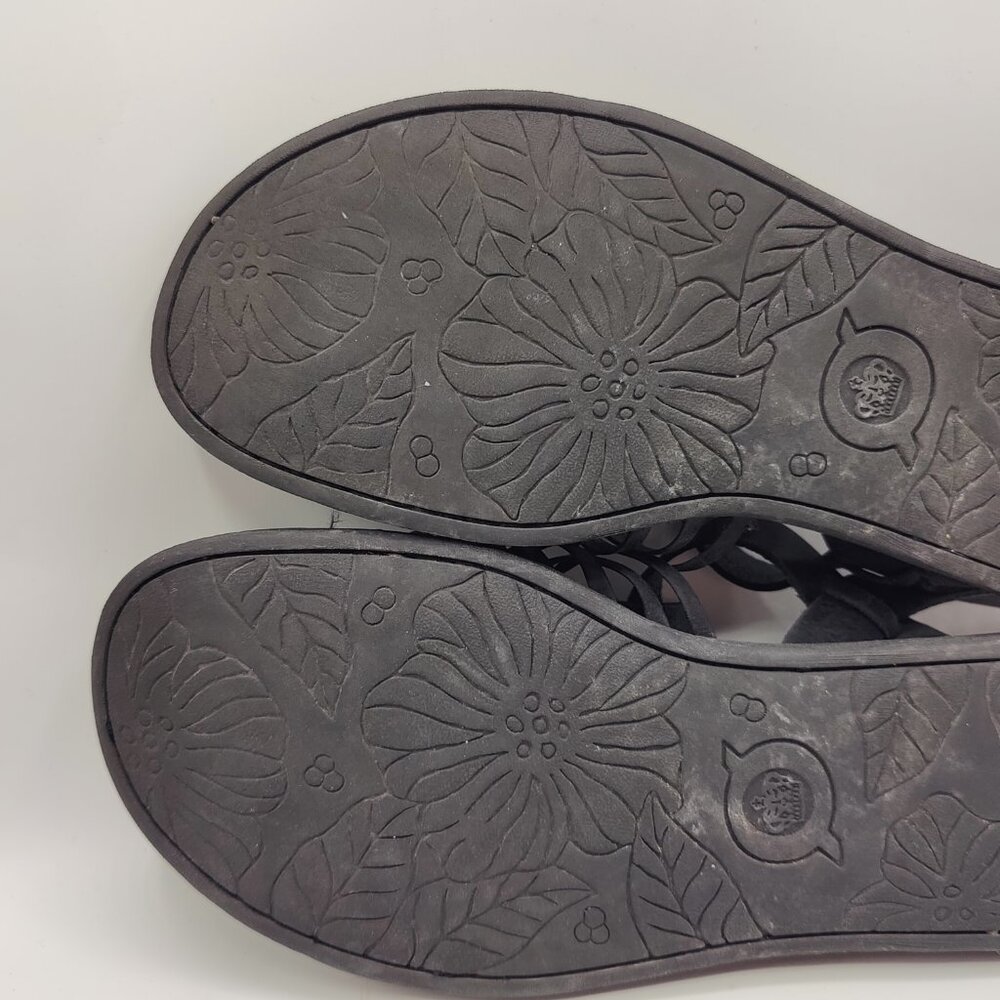 BORN womens 8.5M Santiam Huarache Black Strappy Leather Sandal - Picture 8 of 11